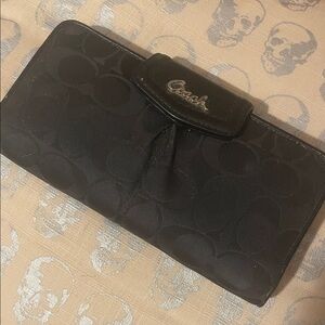 Coach Black Signature Wallet
